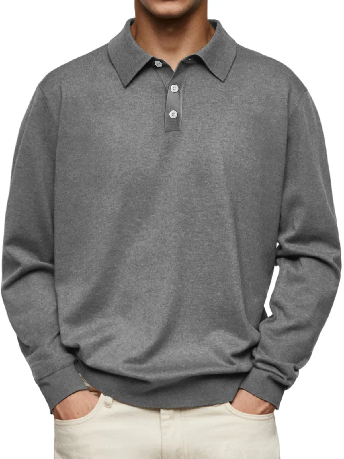 Koelman™ | Casual-Poloshirt mit langen Ärmeln