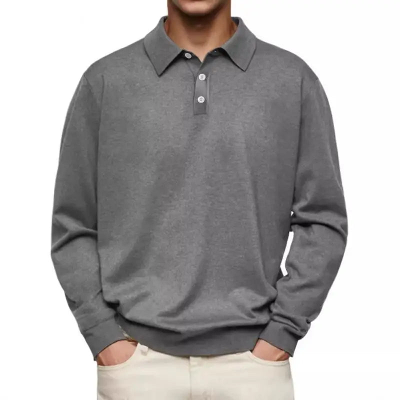 Koelman™ | Casual-Poloshirt mit langen Ärmeln