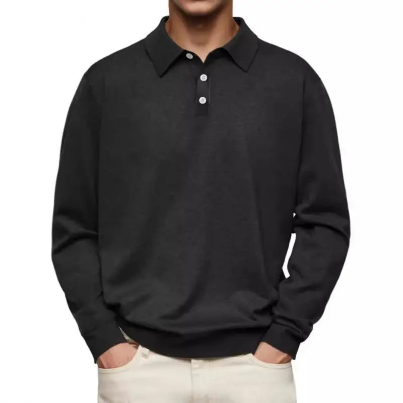 Koelman™ | Casual-Poloshirt mit langen Ärmeln