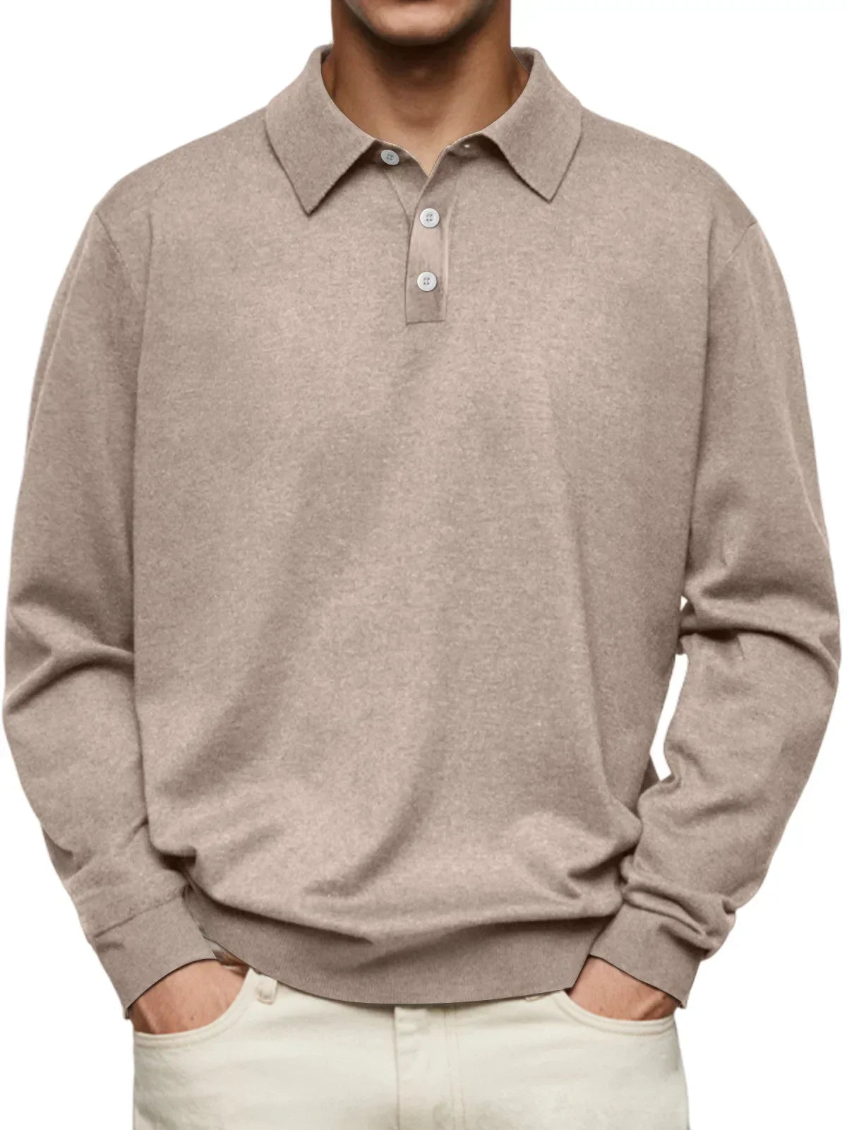 Koelman™ | Casual-Poloshirt mit langen Ärmeln