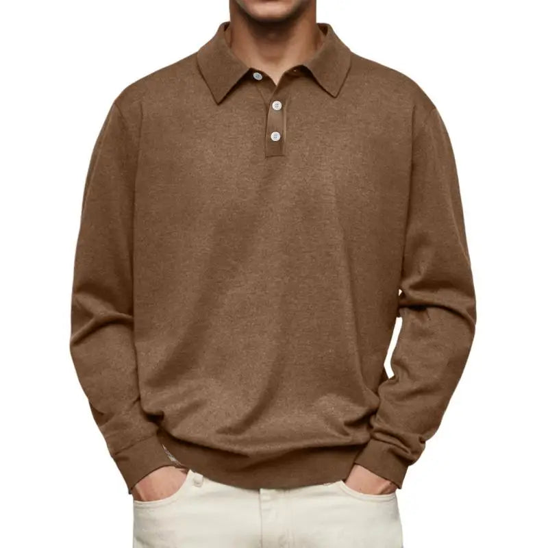Koelman™ | Casual-Poloshirt mit langen Ärmeln