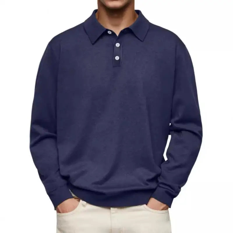 Koelman™ | Casual-Poloshirt mit langen Ärmeln