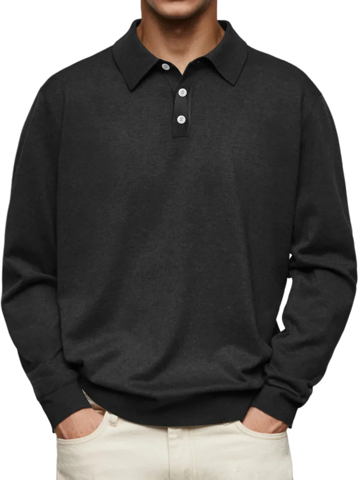 Koelman™ | Casual-Poloshirt mit langen Ärmeln