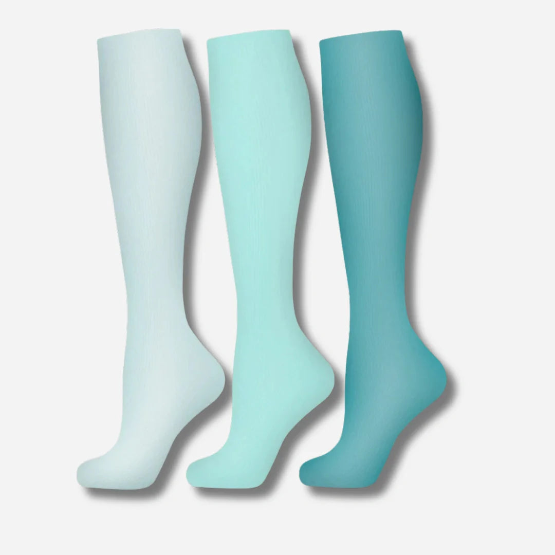 ErgiloJoy - 3-pack mönstrade stödstrumpor