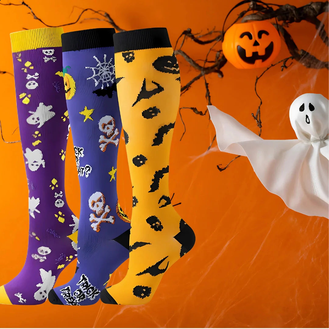 ErgiloSeason 3-pack - Säsongsmönstrade stödstrumpor