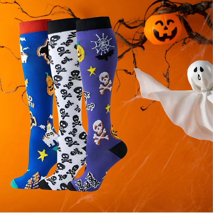 ErgiloSeason 3-pack - Säsongsmönstrade stödstrumpor