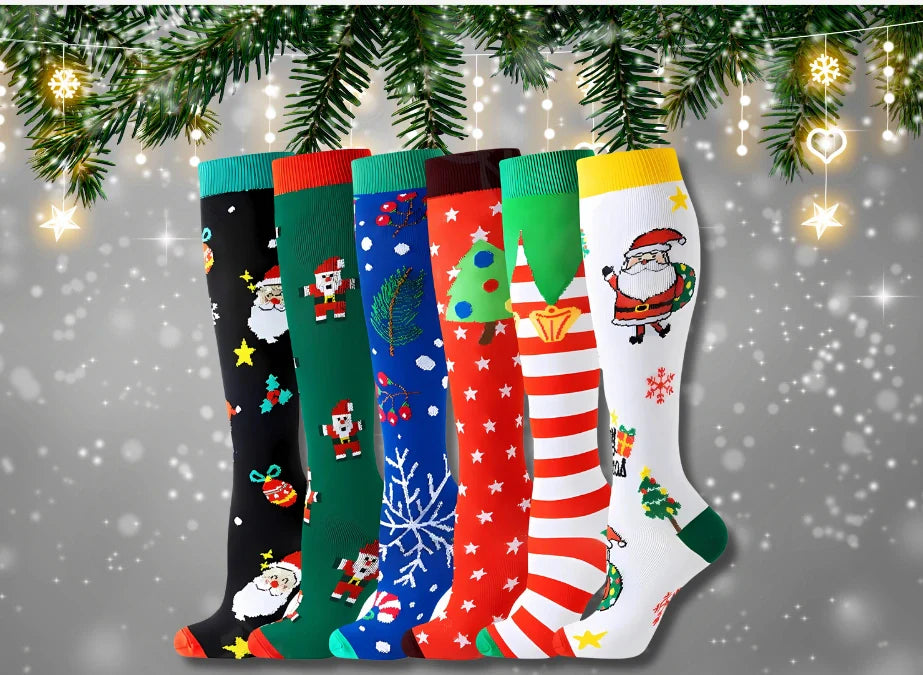 ErgiloSeason - Säsongsmönstrade stödstrumpor