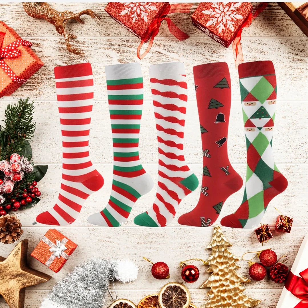 ErgiloJoyful – Julens gladaste stödstrumpor