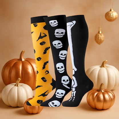 ErgiloSeason 3-pack - Säsongsmönstrade stödstrumpor