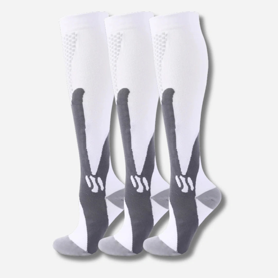 ErgiloActive – Knähöga stödstrumpor i sportigt 3-pack