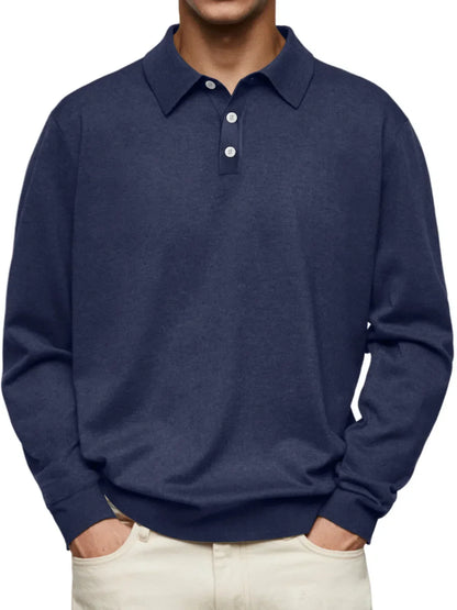 Koelman™ | Casual-Poloshirt mit langen Ärmeln
