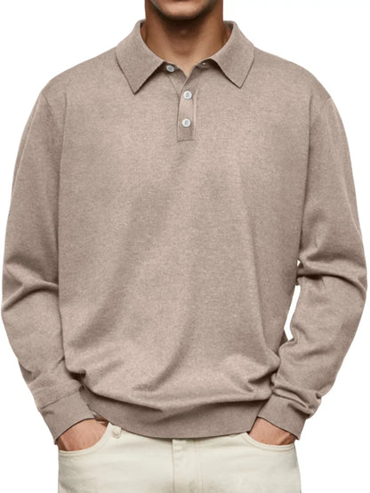 Koelman™ | Casual-Poloshirt mit langen Ärmeln