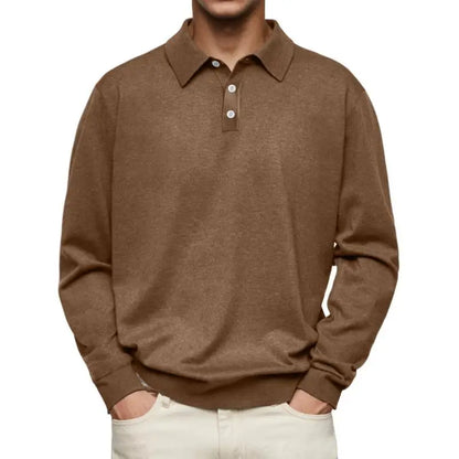 Koelman™ | Casual-Poloshirt mit langen Ärmeln