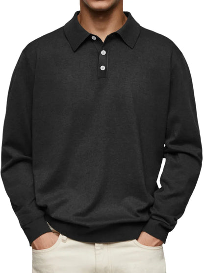 Koelman™ | Casual-Poloshirt mit langen Ärmeln